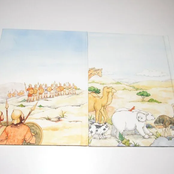 ALICE IN BIBLELAND Set 2 Hardcover Books ~Story of NOAH; Story DAVID and GOLIATH - Picture 2 of 3